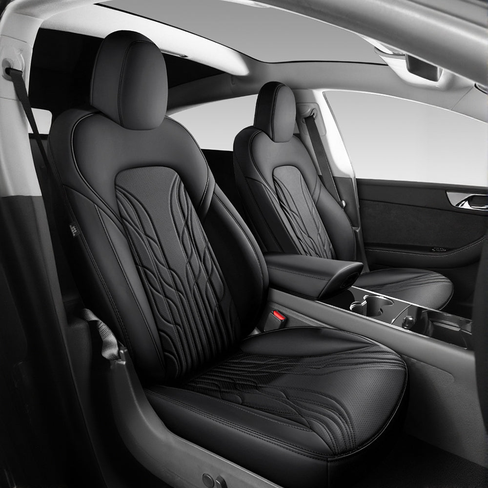 Miroken Nappa Leather Seat Covers for Model 3 Highland & Model Y Juniper