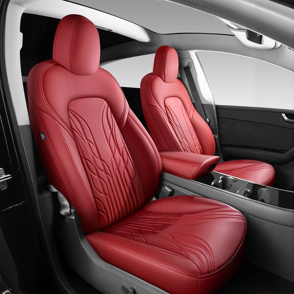 Miroken Nappa Leather Seat Covers for Model 3 Highland & Model Y Juniper