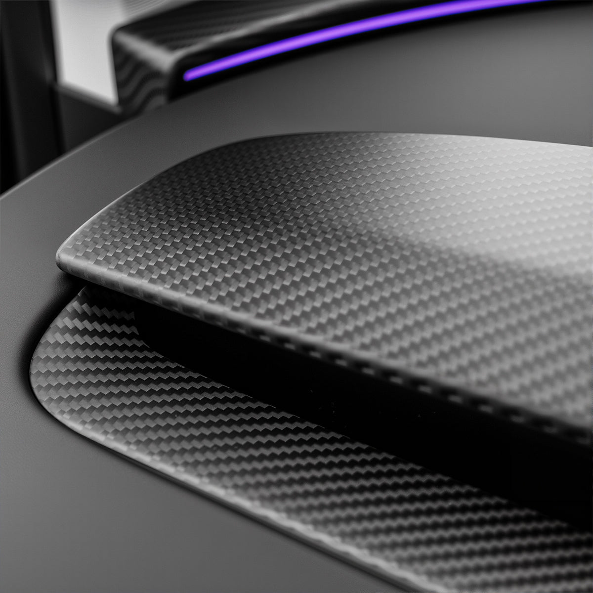 Miroken Real Dry Carbon Fiber Dashboard Cover Overlay for Model 3 Highland / Model Y Juniper