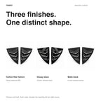 Miroken Rear Side Window Louvers Cover for Model Y | 3 Finishes | 2-Pack