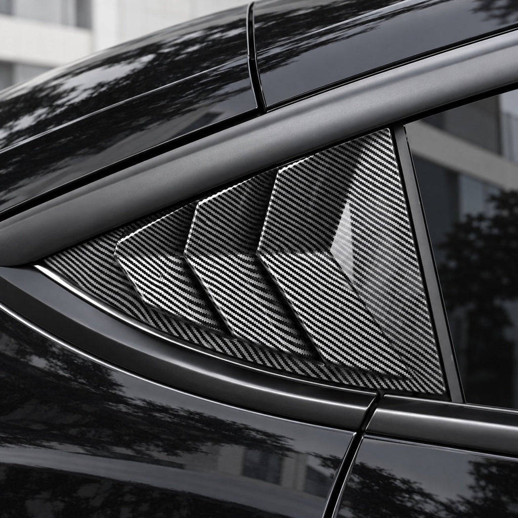 Miroken Rear Side Window Louvers Cover for Model Y | 3 Finishes | 2-Pack