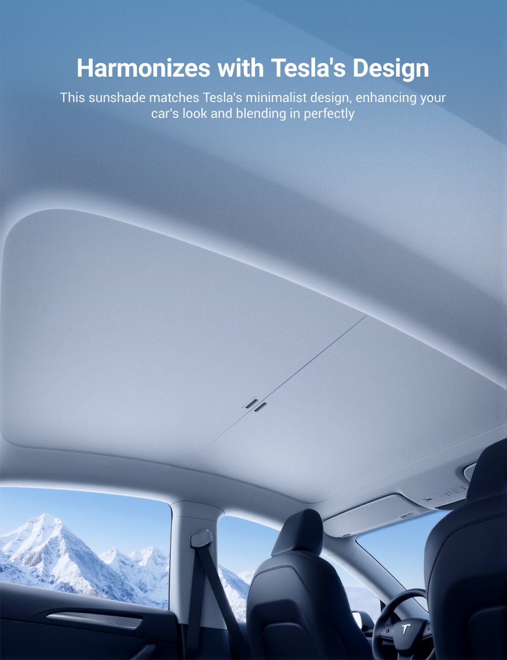 Miroken Retractable Sun Shade for Model Y Juniper