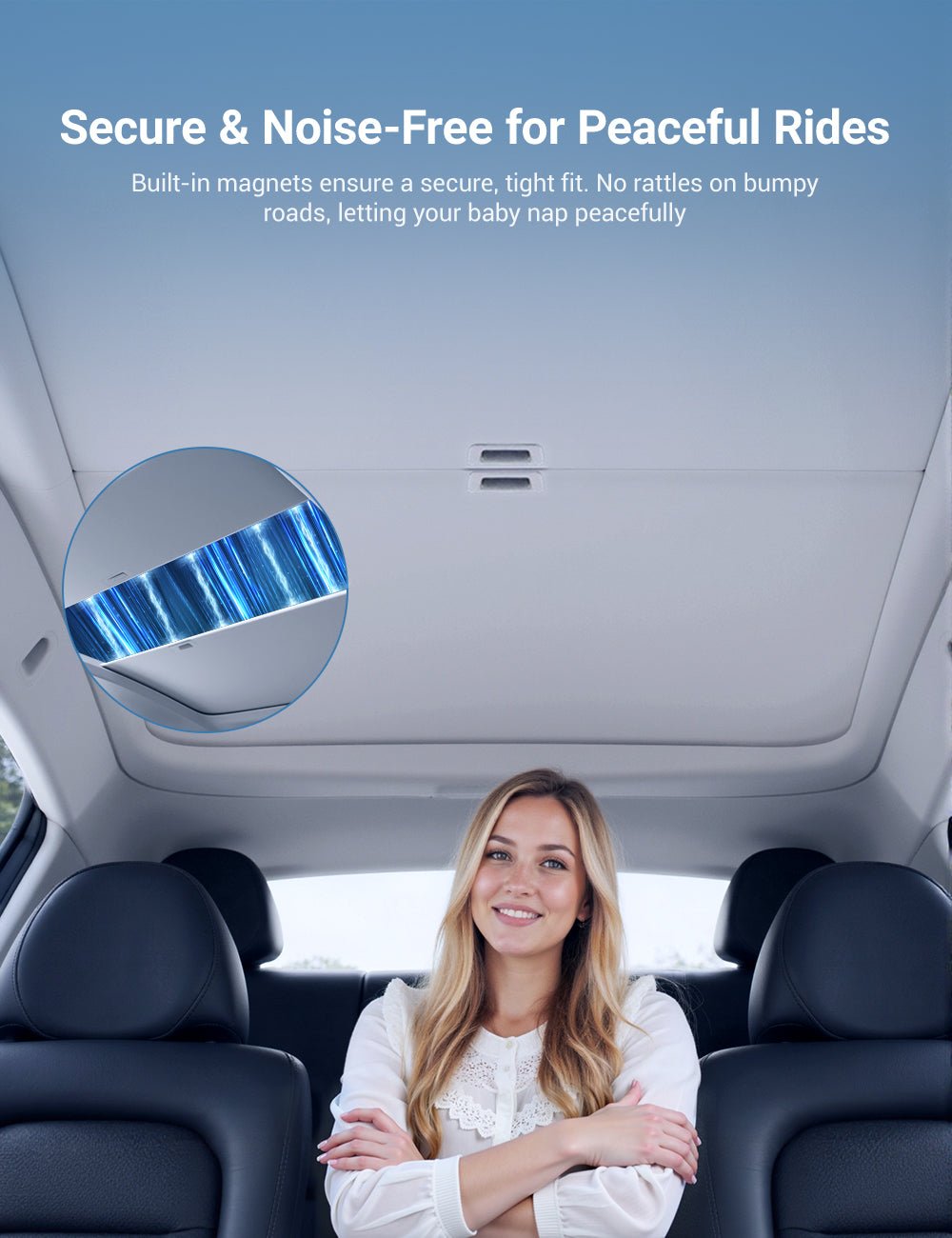 Miroken Retractable Sun Shade for Model Y Juniper