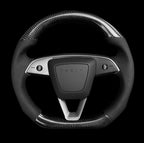 Miroken Sport Carbon Fiber Steering Wheel Replacement for Model 3 Highland & Model Y Juniper