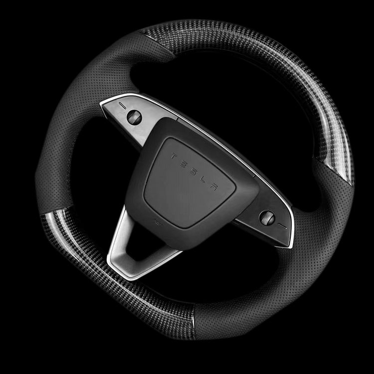 Miroken Sport Carbon Fiber Steering Wheel Replacement for Model 3 Highland & Model Y Juniper