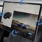 4 Way Adjustable Swivel Screen Mounting Kit For Model Y Juniper / Model 3 Highland - Upgrade Version | Miroken
