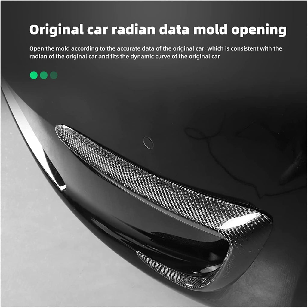 Miroken Tesla Model Y Fog Light Trim - Carbon Fiber Exterior Mods