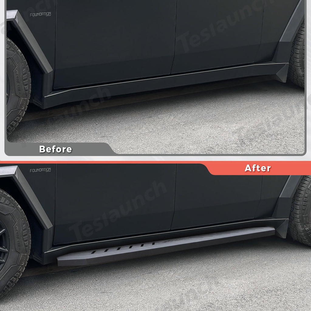 Tesla Cybertruck Running Boards Side Steps - Exterior Brackets Nerf Bars