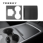 Carbon Fiber Center Console Wrap Cover for Model 3 / Y