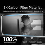 Carbon Fiber Center Console Wrap Cover for Model 3 / Y