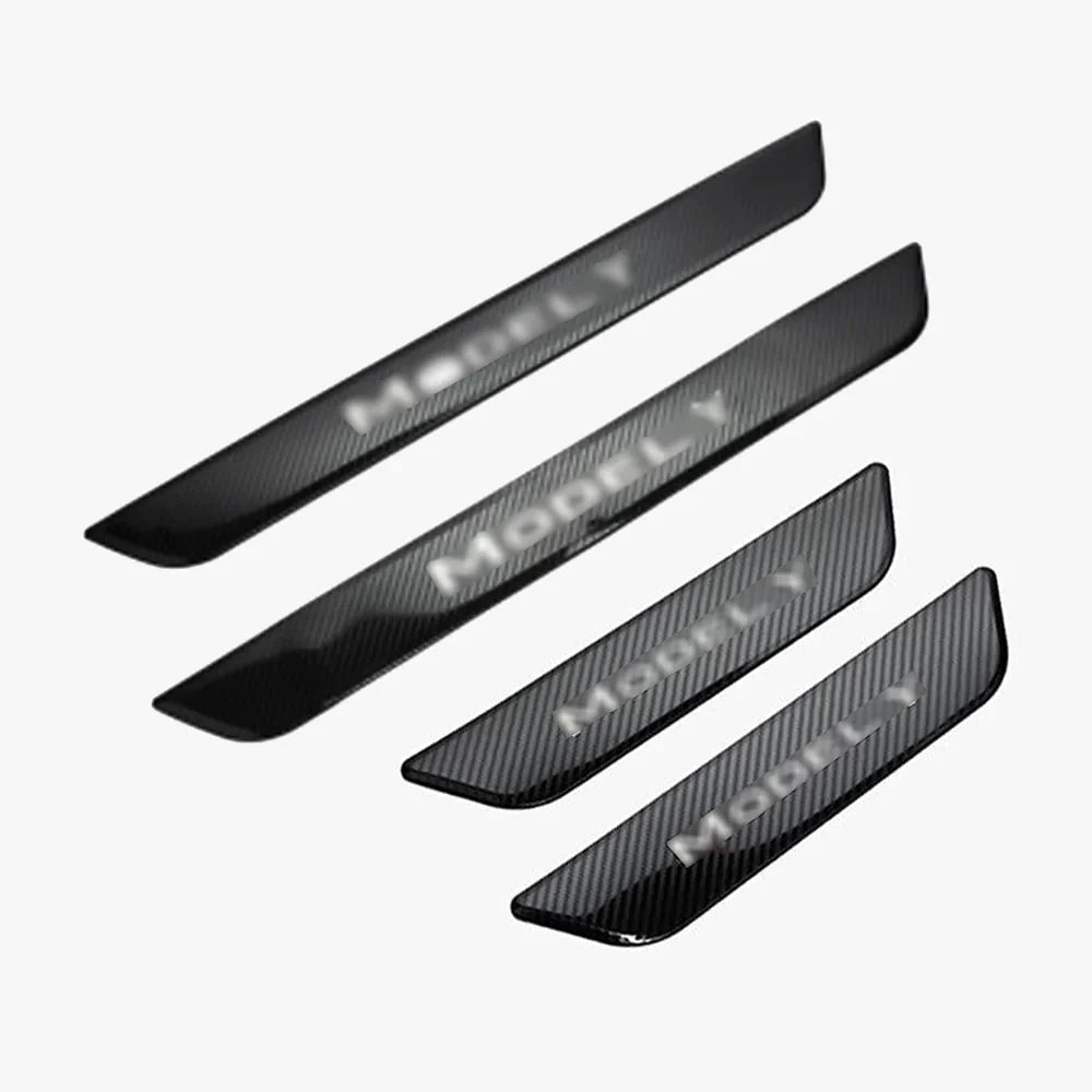 Tesla Model Y Door Sill Covers Vinyl Wrap Protector (2020-2023)