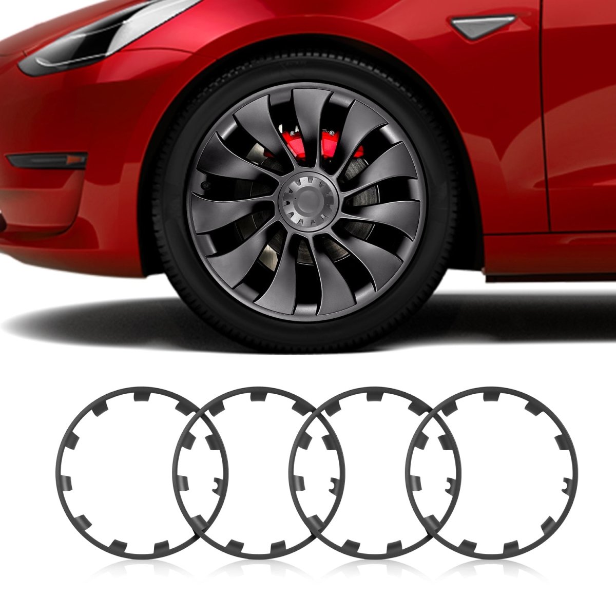 Tesla Model Y Rim Protector for 20" Induction & 21" Uberturbine Wheels