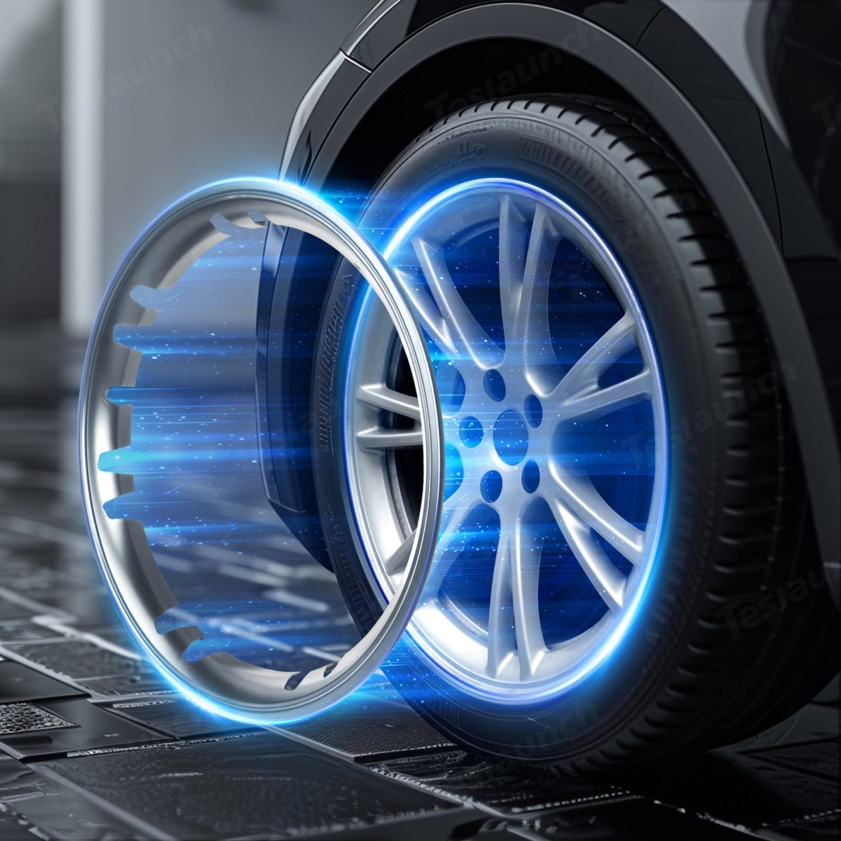 Tesla Model Y Rim Protector for 20" Induction & 21" Uberturbine Wheels