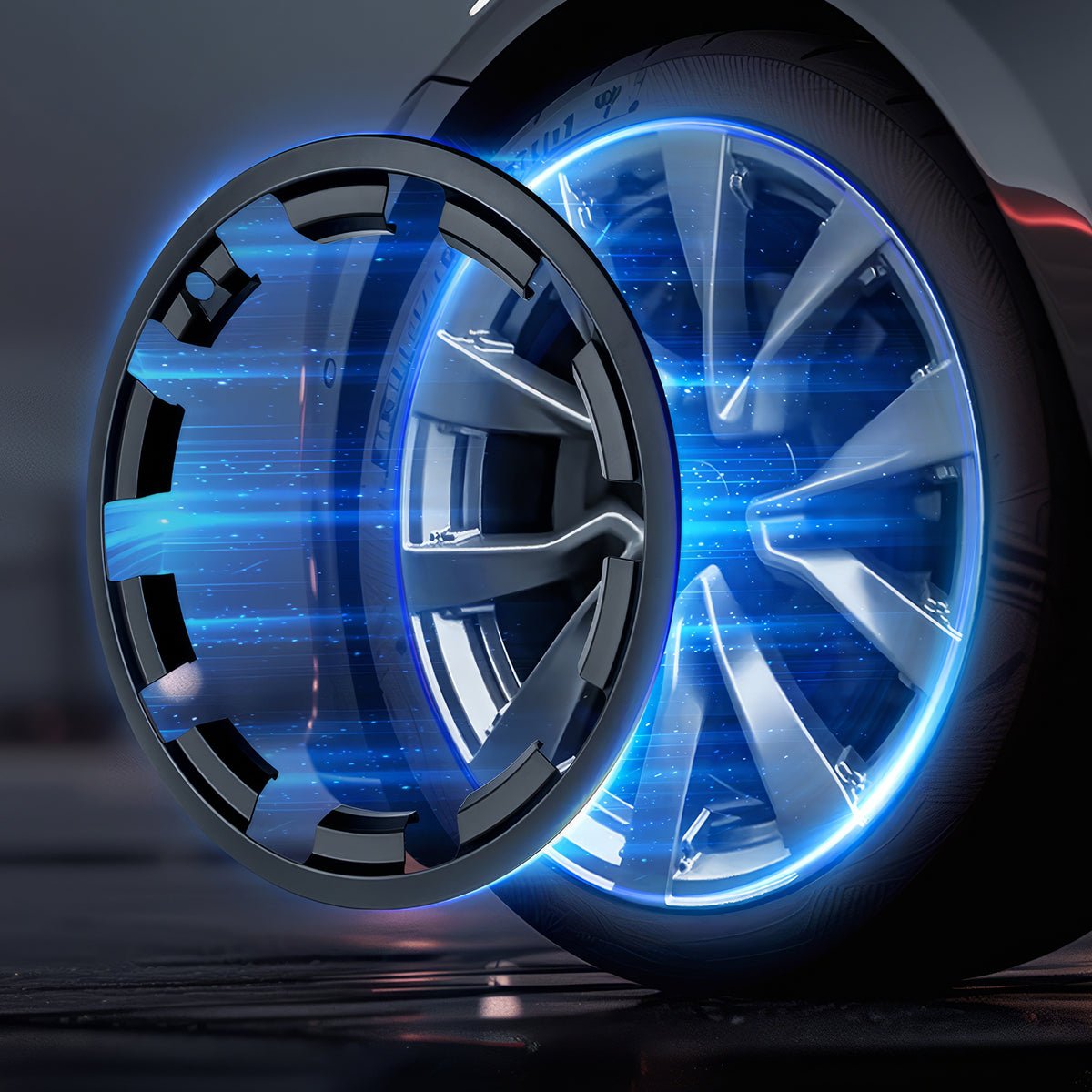 Tesla Model Y Rim Protector for 20" Induction & 21" Uberturbine Wheels