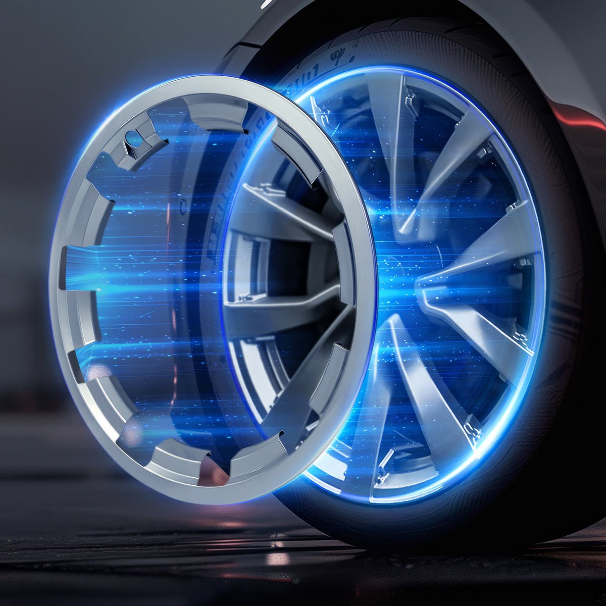 Tesla Model Y Rim Protector for 20" Induction & 21" Uberturbine Wheels
