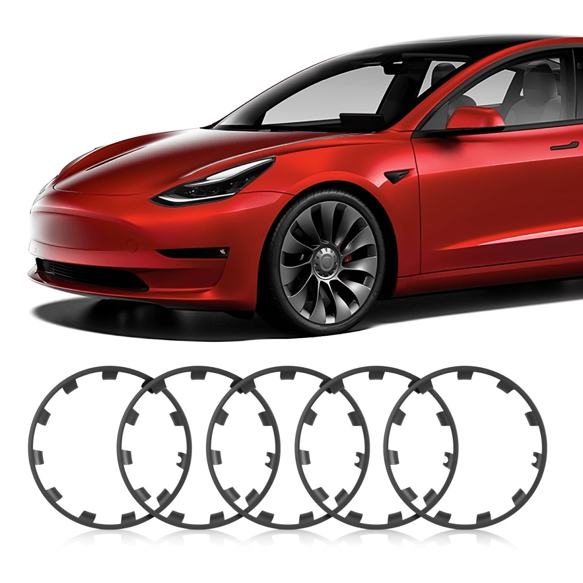 Tesla Model Y Rim Protector for 20" Induction & 21" Uberturbine Wheels