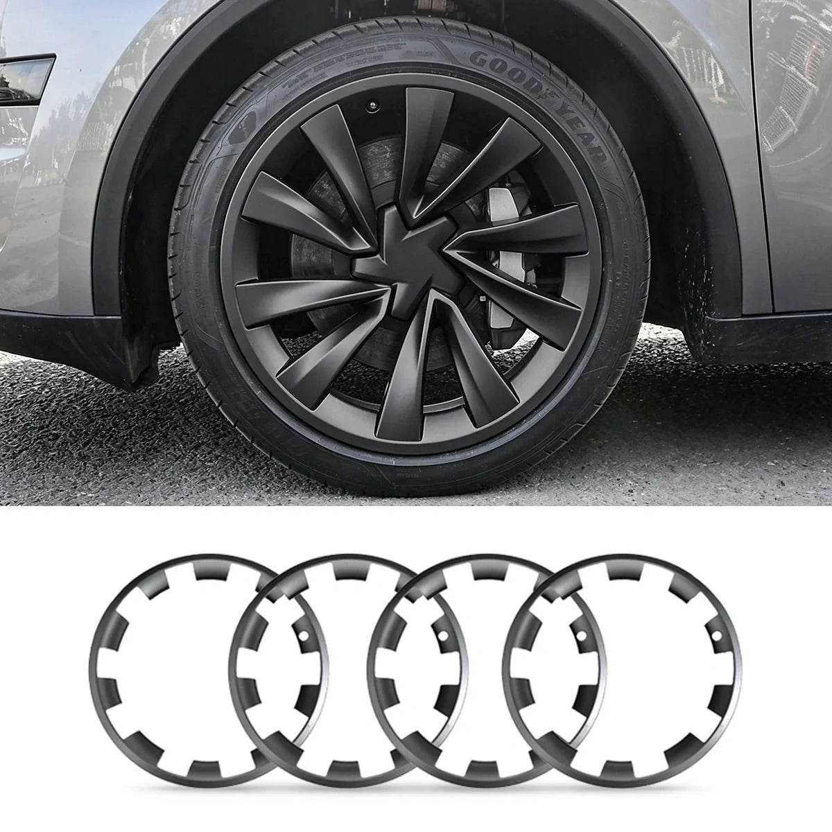Tesla Model Y Rim Protector for 20" Induction & 21" Uberturbine Wheels