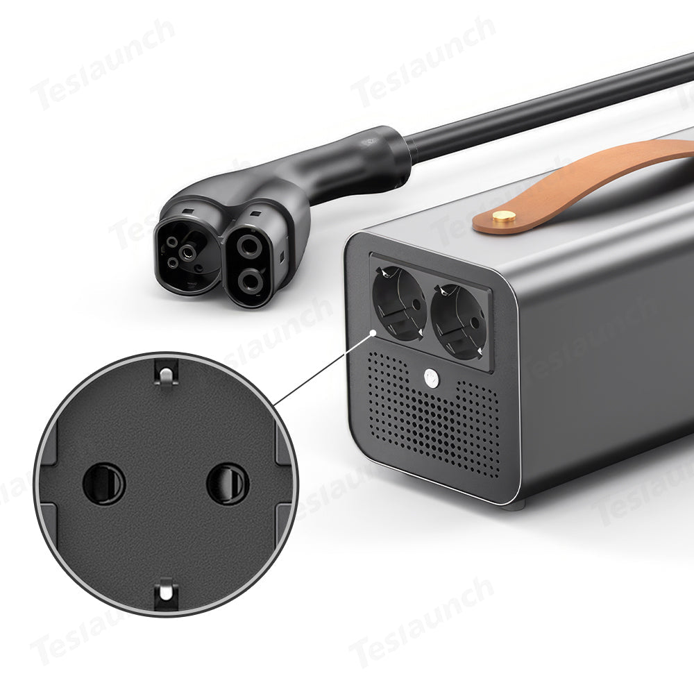Tesla V2L Adapter & Discharge Device for Model 3/Y/S/X （European Version）