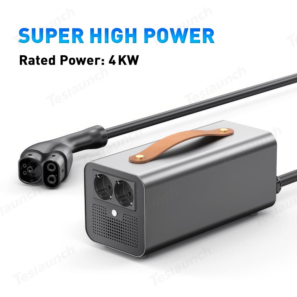 Tesla V2L Adapter & Discharge Device for Model 3/Y/S/X （European Version）
