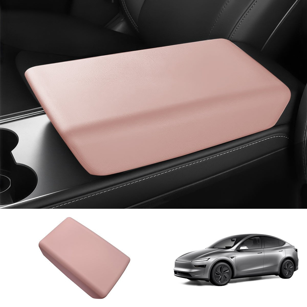 TPE Center Console Armrest Cover for Tesla Model Y Juniper 2025+