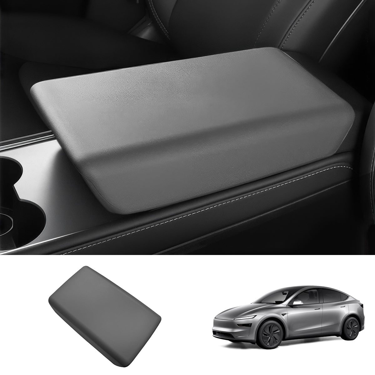 TPE Center Console Armrest Cover for Tesla Model Y Juniper 2025+