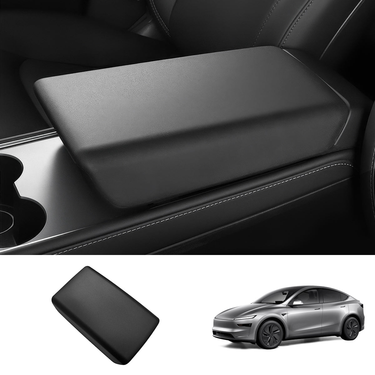 TPE Center Console Armrest Cover for Tesla Model Y Juniper 2025+