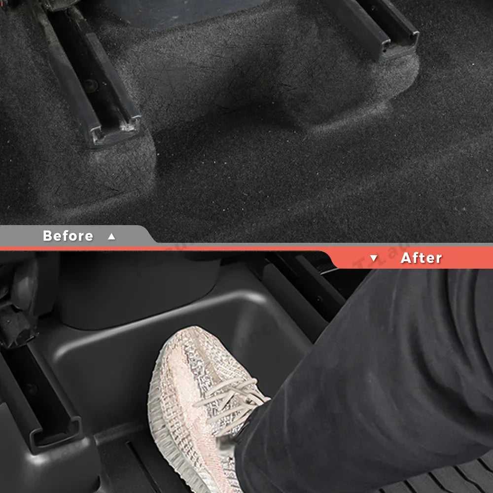 TPE Under-Seat Corner Anti-Kick Covers for Tesla Model Y Juniper 2025+