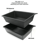 TPE+ABS Double Layer Hidden Underseat Storage Box for Tesla Model X 2023+