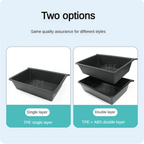 TPE+ABS Double Layer Hidden Underseat Storage Box for Tesla Model X 2023+