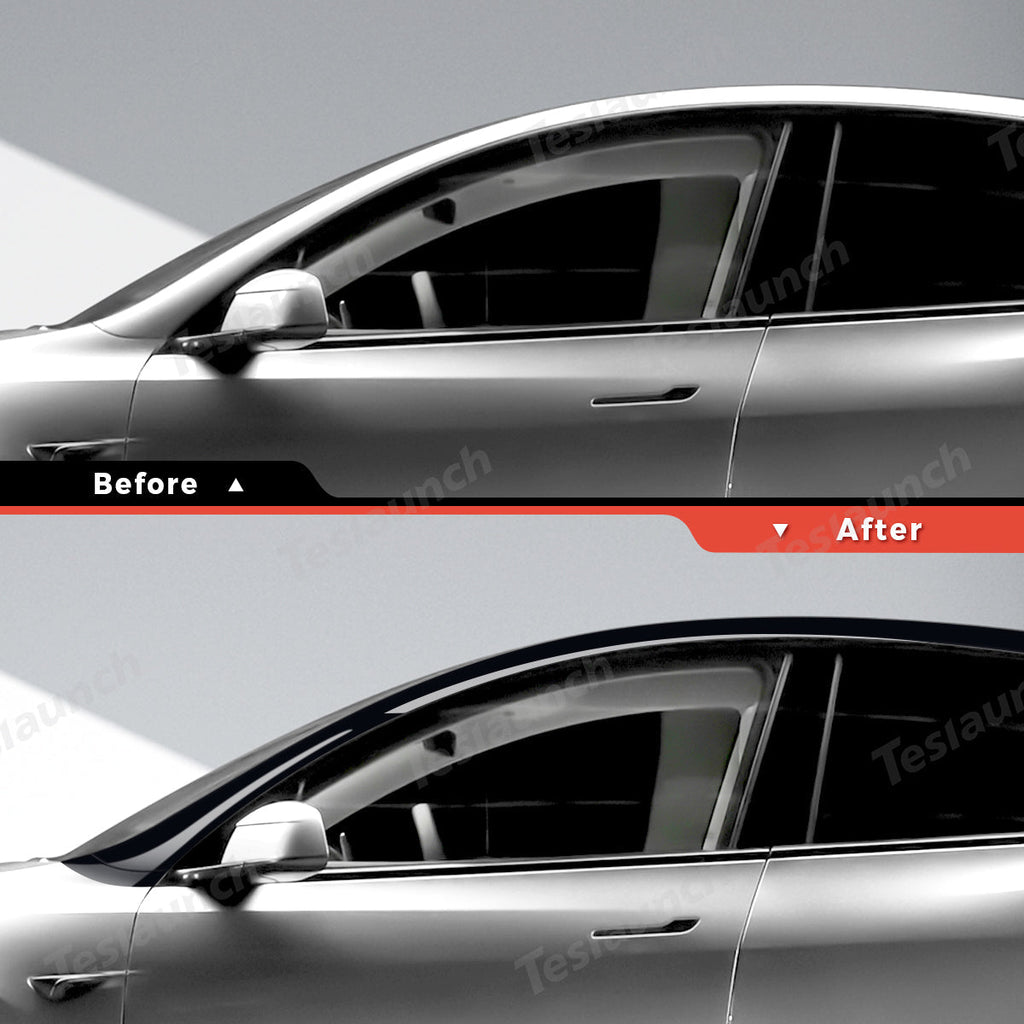 TPU Roof Pillar Delete Wrap for Tesla Model Y Juniper 2025+