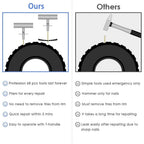 Tubeless Tire Repair Kit - Fits All Cars