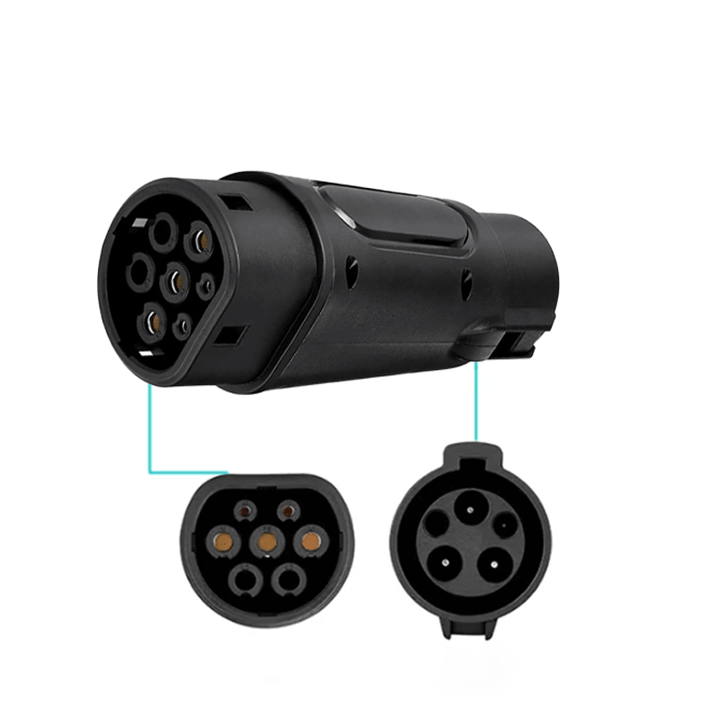 Type 1 to Type 2 EV Charging Adapter