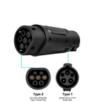 Type 1 to Type 2 EV Charging Adapter