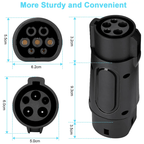 Type 1 to Type 2 EV Charging Adapter