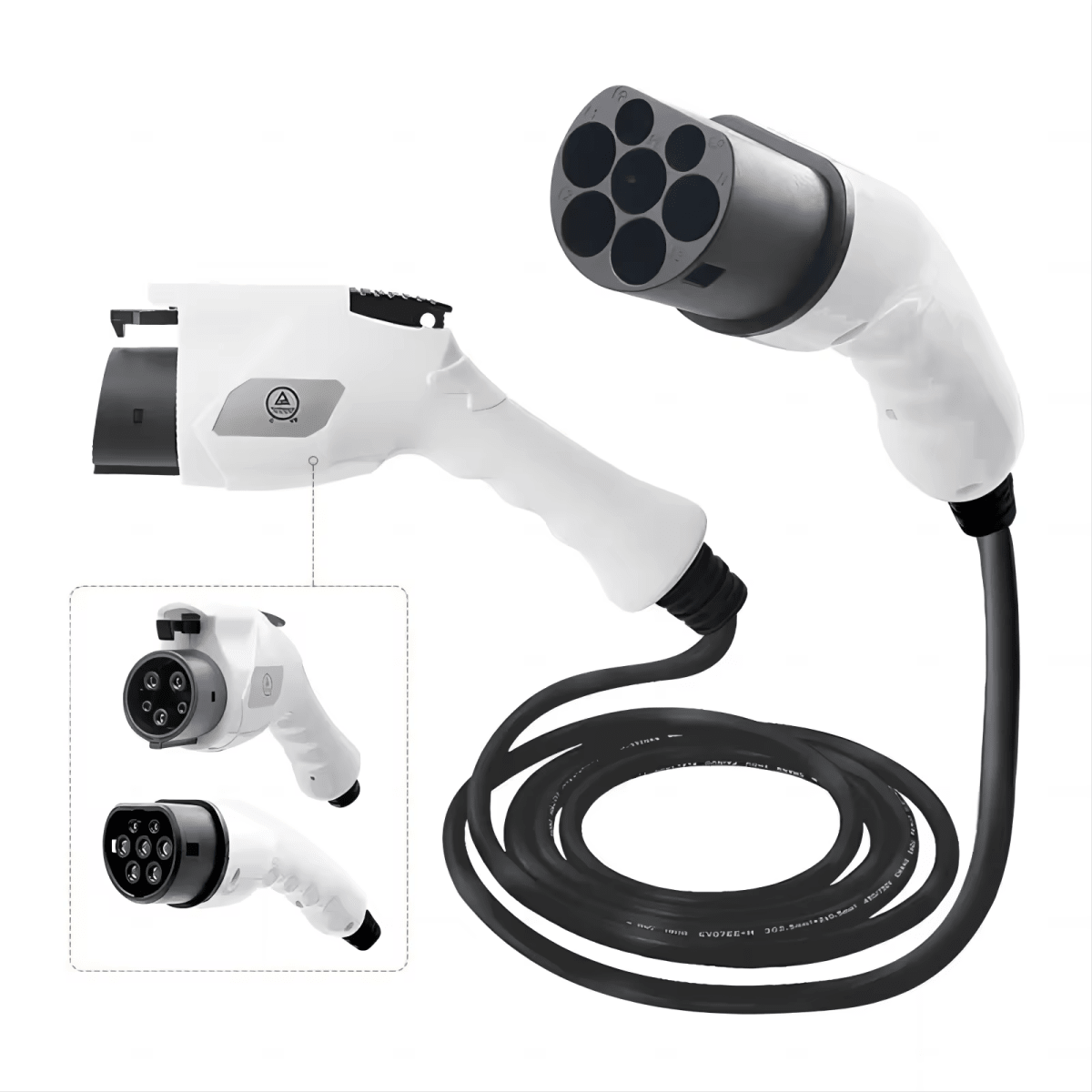 Type 2 Socket to Type 1/J1772 Vehicle EV Charging Cable