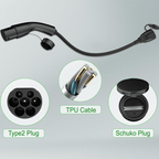 Type 2 to Schuko Socket Cable