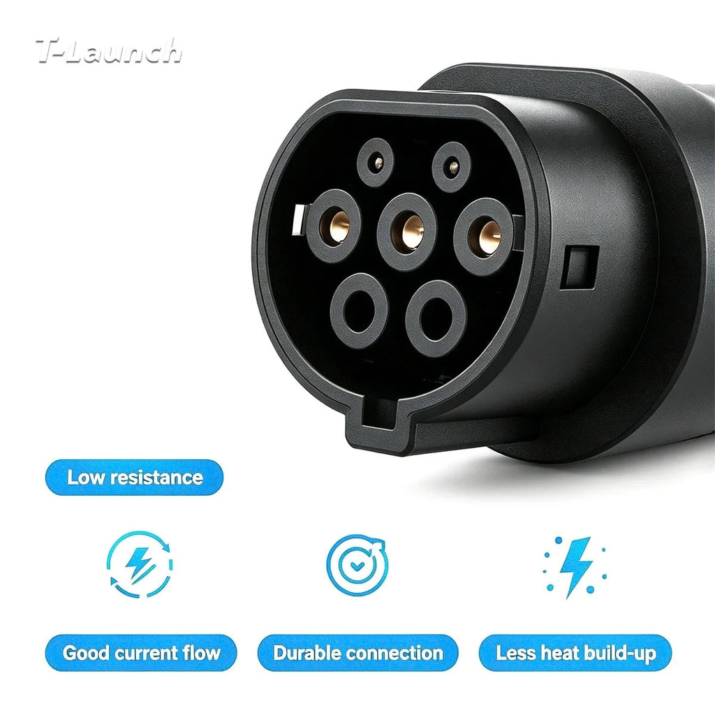 Type 2 to Type 1 EV Charging Adapter
