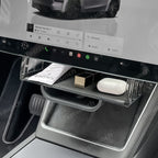Under Central Control Screen Hidden Storage Box with Tray for Tesla Model Y Juniper 2025+