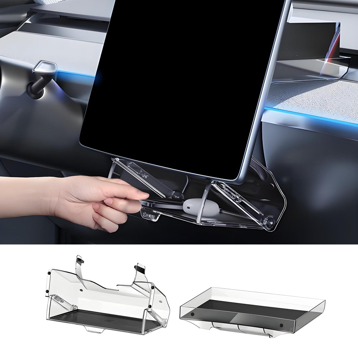 Under Screen Storage Organizer for Model Y Juniper & Model 3 Highland | Miroken