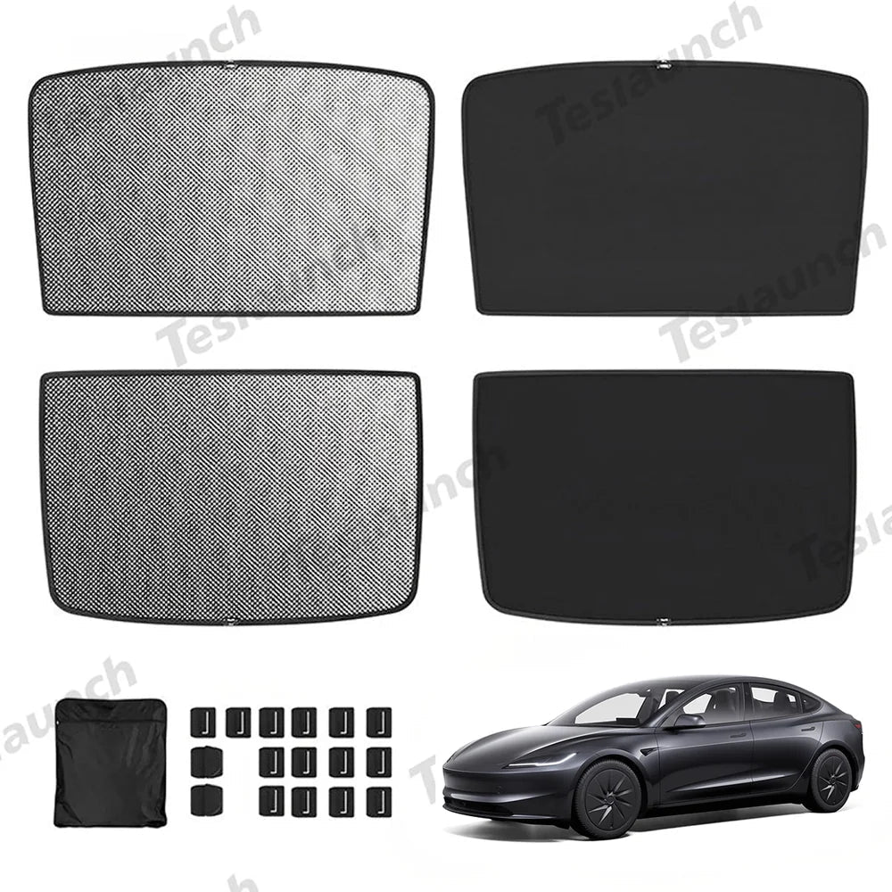 Upgrade Built-in Reflective Sunroof Sunshade for Tesla Model 3 Highland Standard 2025+