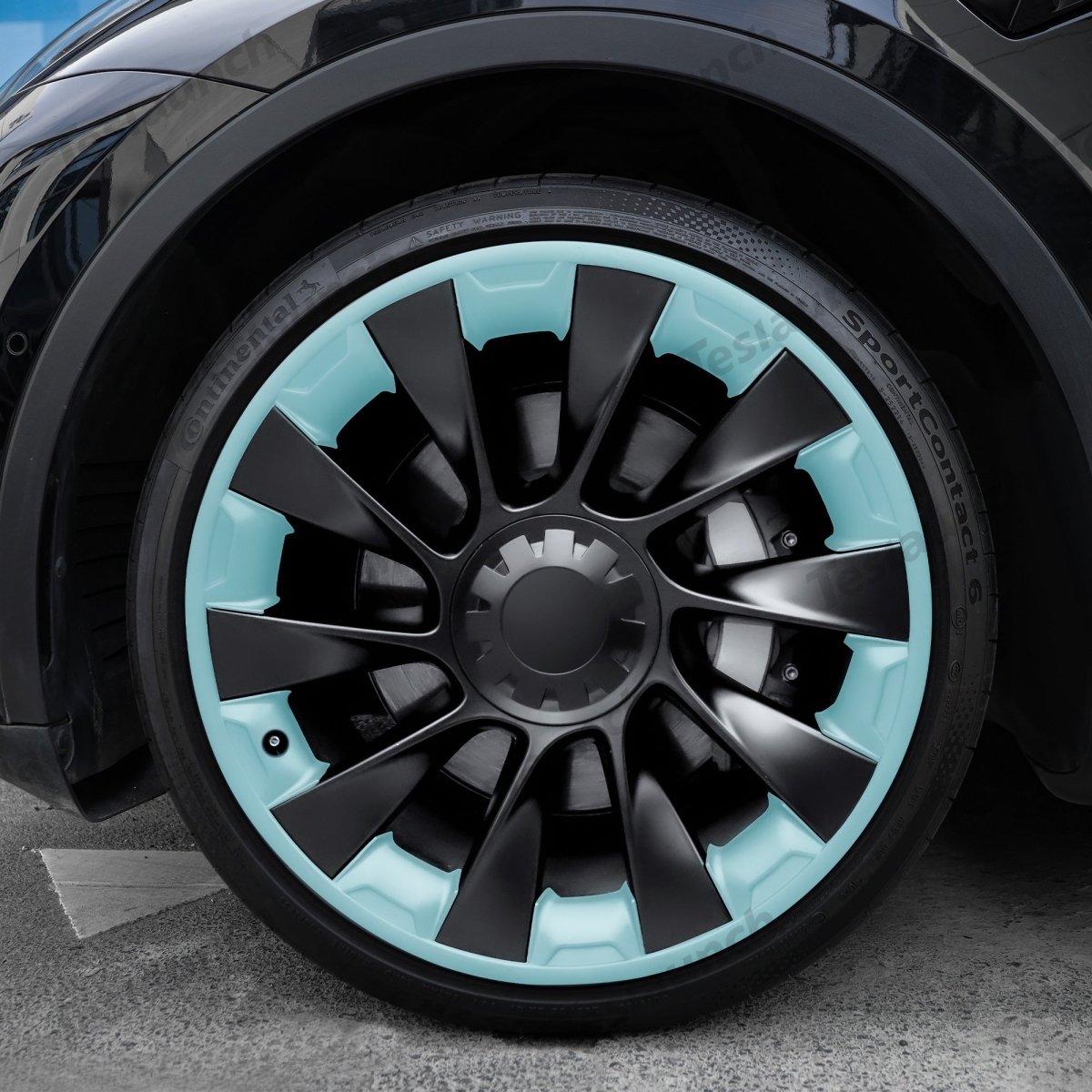 Upgraded All-in-one Mech Style Rim Protector for Model Y 20'' Induction Wheels
