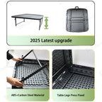 Upgraded Camping Folding Table Travel & Trunk Storage for Tesla Model Y Juniper 2025+