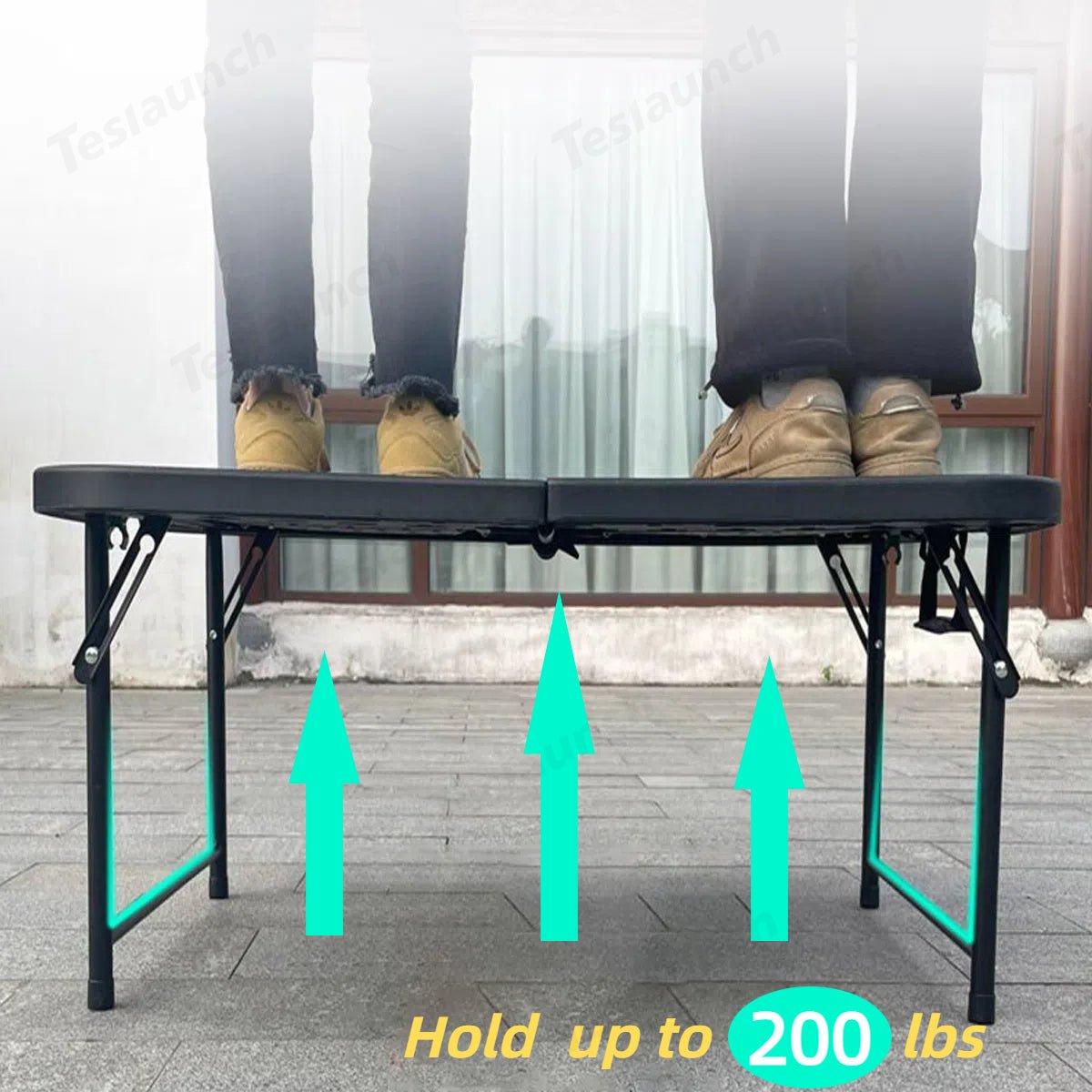 Upgraded Camping Folding Table Travel & Trunk Storage for Tesla Model Y Juniper 2025+