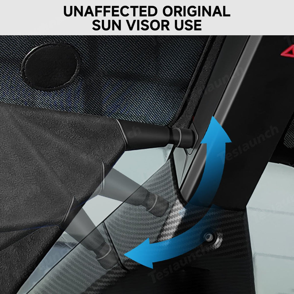 Upper Front Windshield Sunshade Mesh Sun Visor for Cybertruck (2 Pcs)