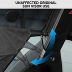 Upper Front Windshield Sunshade Mesh Sun Visor for Cybertruck (2 Pcs)