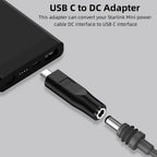 USB-C Male to DC Female Power Cable Adapter for Starlink Mini