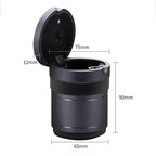 Vehicle Ashtray with Smell-proof Lid and LED Light for Tesla Model 3/Y/X/S