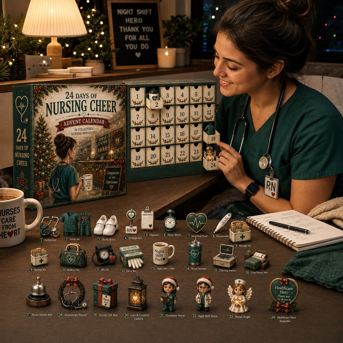 Nursing Advent Calendar 2026 - 24 Miniatures for Nurses