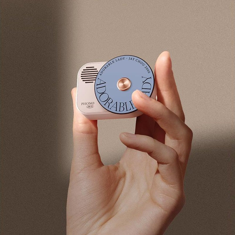 Vintage Record Player Style Aromatherapy for Tesla Model 3/Y with Built-in Fragrances