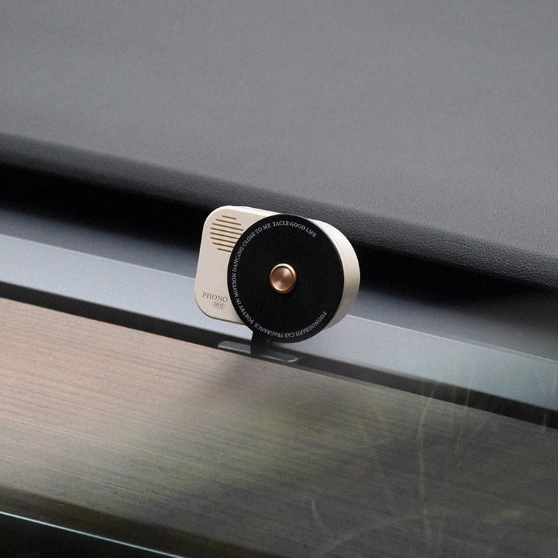Vintage Record Player Style Aromatherapy for Tesla Model 3/Y with Built-in Fragrances